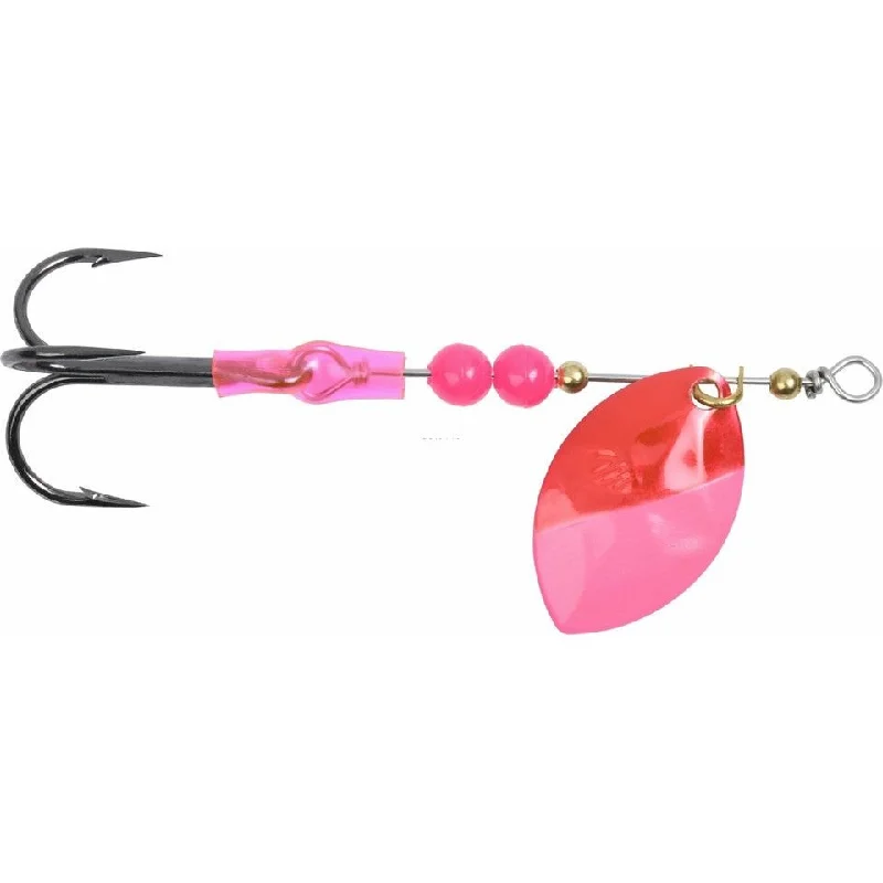 Fishing hook rust precision-Yakima Bait Mulkey Mini Guide Flash Spinner 3.5" Chick Flick