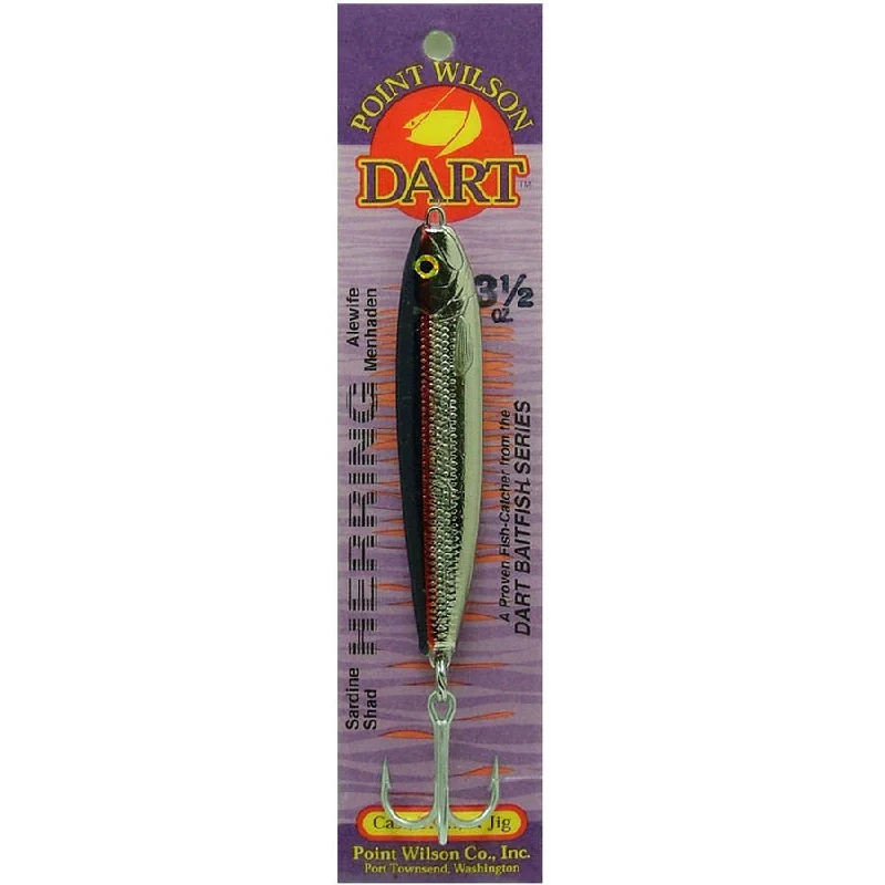 Fishing tackle soft pack-Point Wilson Dart Herring Jigs 4-3/4 Oz Blue Pearl