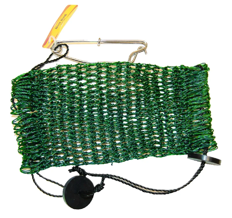 Fishing line thin firm-Smi Double Drawstring Mesh Bait Bag & Bait Snap