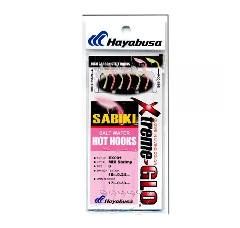 Fishing bait live steady-Hayabusa Sabiki Bait Jig EX001 Mix Shrimp Size 8