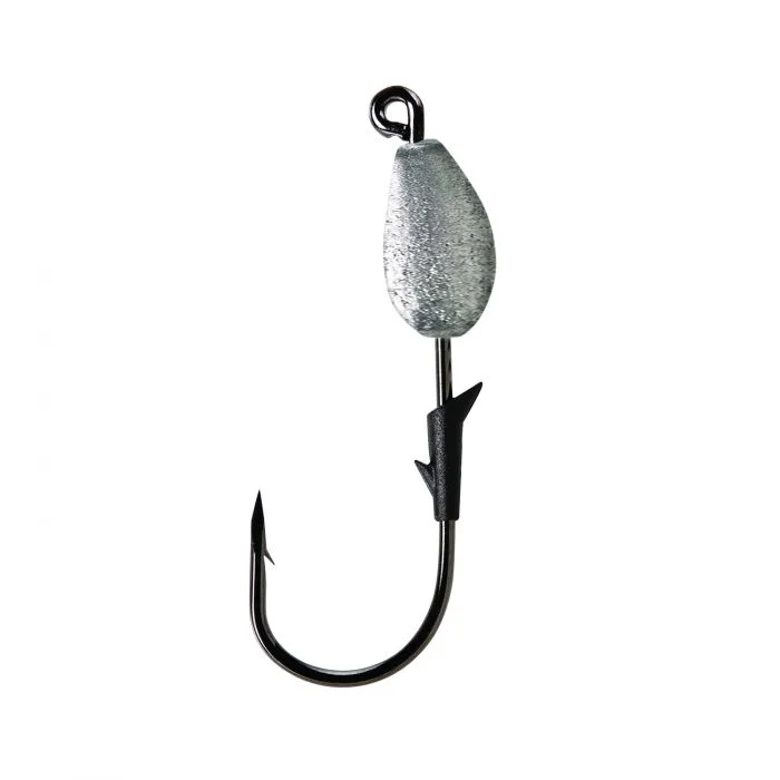 Fishing tackle stackable balance-Eagle Claw Trokar Swimbait Jig Head Lead 4/0 3 Pack