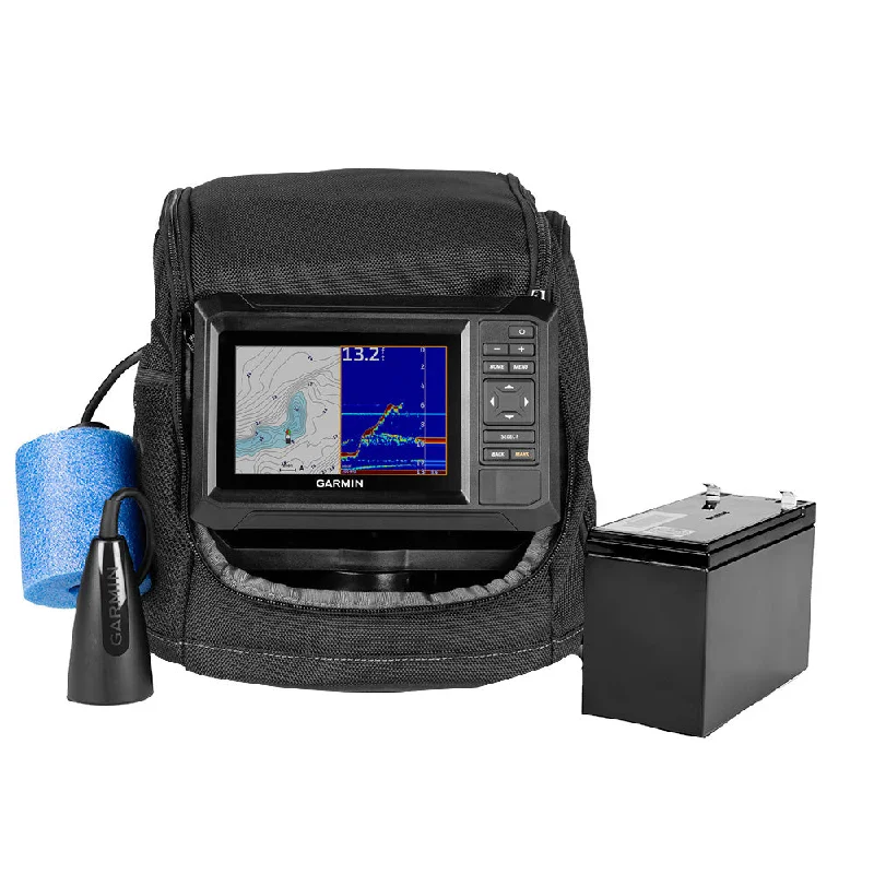 Fishing tackle rigid balance-Garmin ECHOMAP UHD2 Keyed 5" cv Ice Fishing Bundle w/ECHOMAP UHD2 53cv  Dual Beam-IF Transducer [010-02590-35]