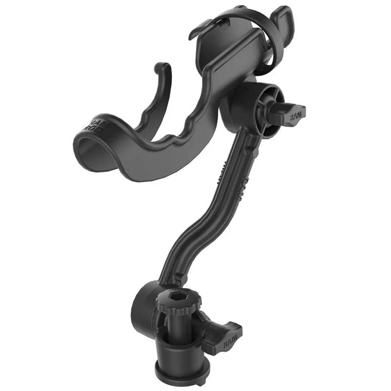 Fishing reel balanced control-RAM ROD® Rod Holder with Extension Arm and RAM® Track-Node™ Base