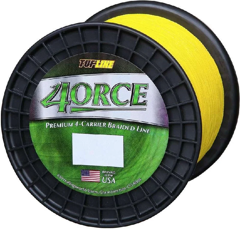 Fishing bait prep bowl-TUF-LINE 4ORCE Braid - Yellow - 2,500 Yd. (40 Lb. - 65 Lb.) 50 Lb.