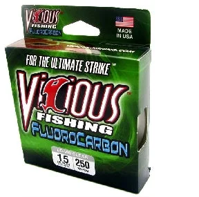 Fishing rod shore control-Vicious Fluorocarbon Clear Line 200yd 20lb