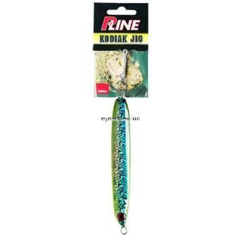 Fishing reel precision balance-P-Line Kodiak Jig - 11 Oz. - Chartreuse Blue Chrome