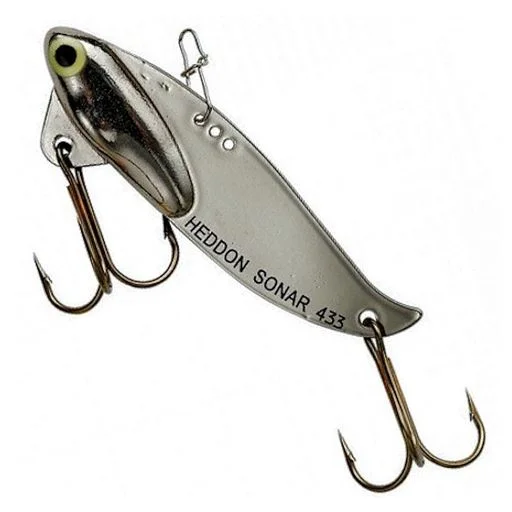 Fishing tackle travel precision-Heddon Sonar Flash Hard Bait, Chrome