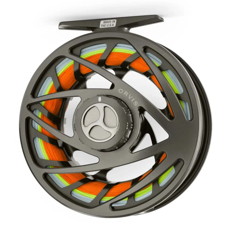 Fishing line cast reach-Orvis Mirage Fly Reel - Pewter