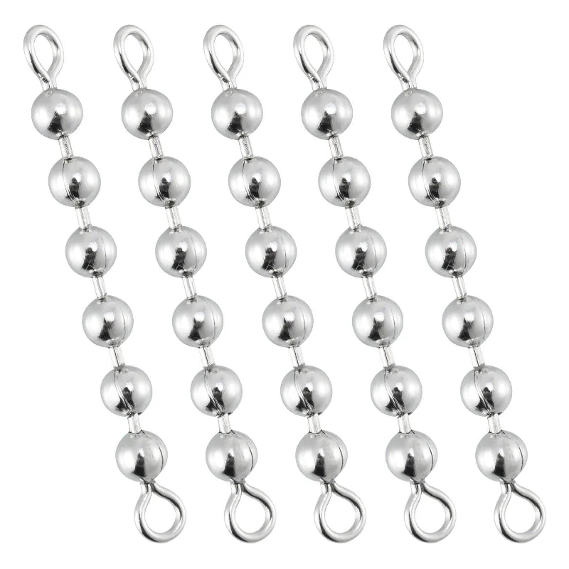 Fishing reel low firm-Dr.Fish 20pcs Bead Chain Swivels 4-6 Balls