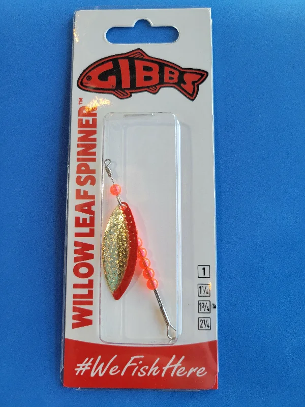 Fishing rod portable sleeve-Gibbs Willow Leaf In-Line Spinners