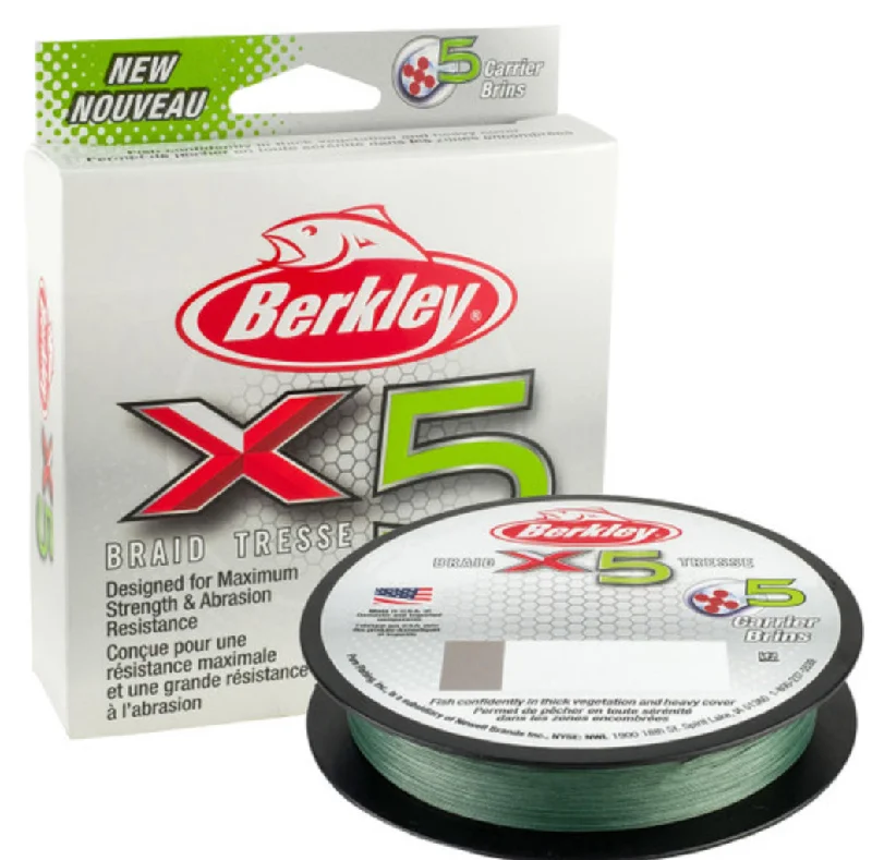 Fishing line thin firm-BERKLEY 165YD 15 LB X5 Braid X5BFS15-22