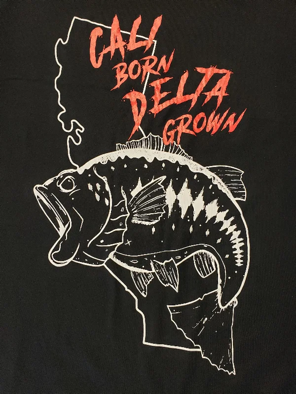 Fishing line cast strength-California Born Delta Grown T-Shirts