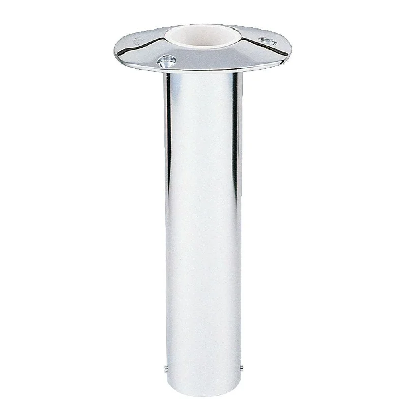 Fishing rod heavy grip-Lee's 0 Degree Stainless Steel Flush Mount Rod Holder - 2.25" O.D. [RH532VS]