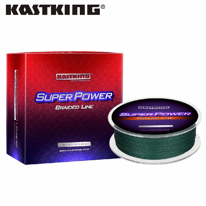 Fishing line smooth grip-KastKing  Super Power 500m PE Braid Fishing Line 4 weave