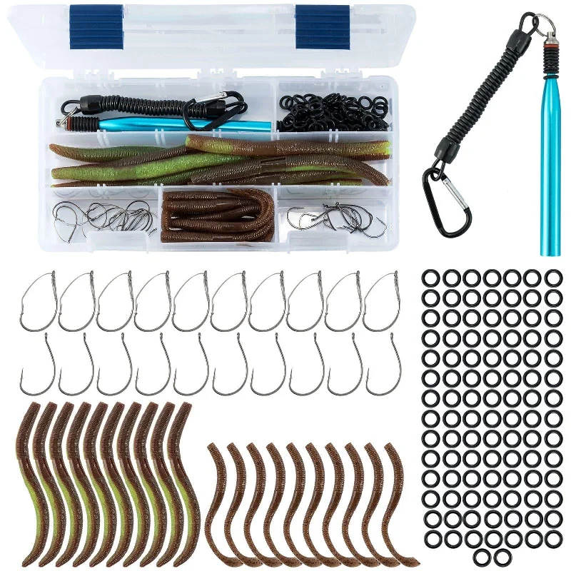 Fishing tackle utility precision-Dr.Fish 141pcs Wacky Rig Making Kit