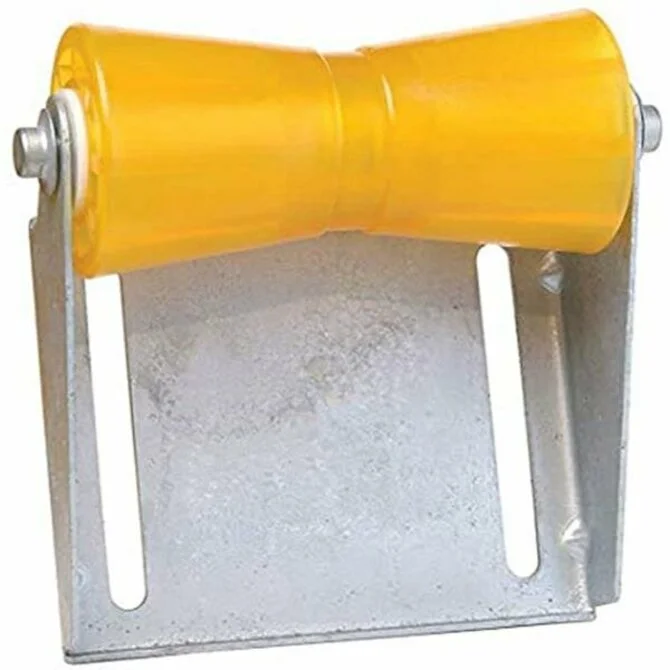 Fishing tackle padded control-Tie Down Engineering  - Keel Roller with Panel Bracket Assembly 5" Yellow