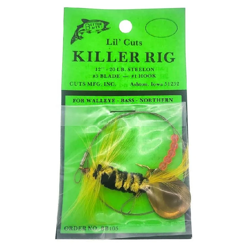 Fishing reel lightweight winding-Better Baits Lil' Cuts Killer Rig Qty 1