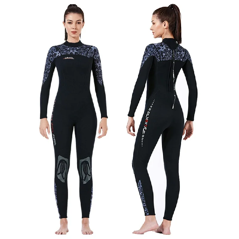 Fishing rod ice steady-Neoprene 3MM Wetsuit Women Underwater Fishing Kitesurf Hunting Windsurf Snorkeling Surf Clothes Spearfishing Scuba Diving Suit