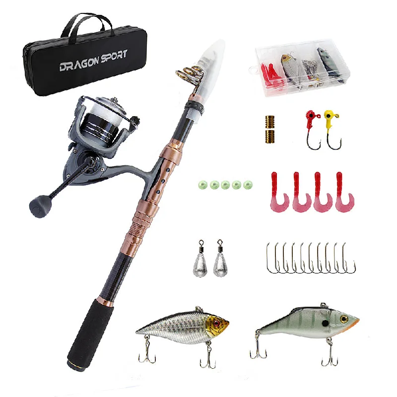 Fishing bait mixing control-Telescopic Fishing Rod | Reel Combos Full Kit Fishing Accessories | Fishing Gear Set | Suitable for Beginners Adults | runwave.cn