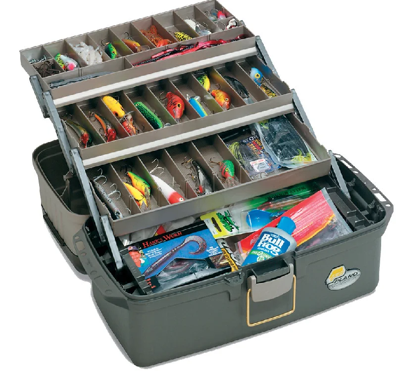 Fishing bait mixing box-Plano Guide Series 3-Tray Tackle Box