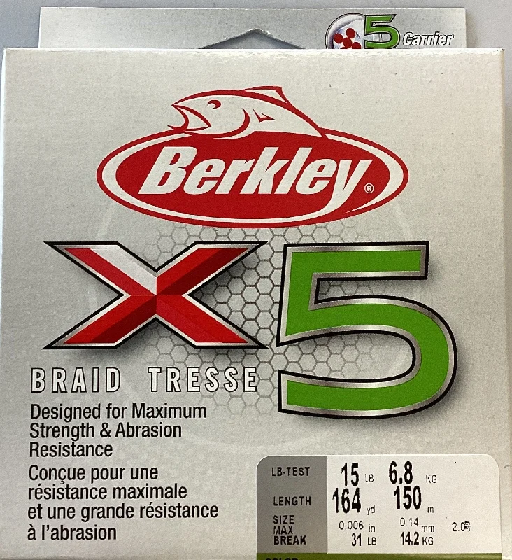 Fishing tackle multi-pack-Berkley X5BFS15-22 X5 Braid