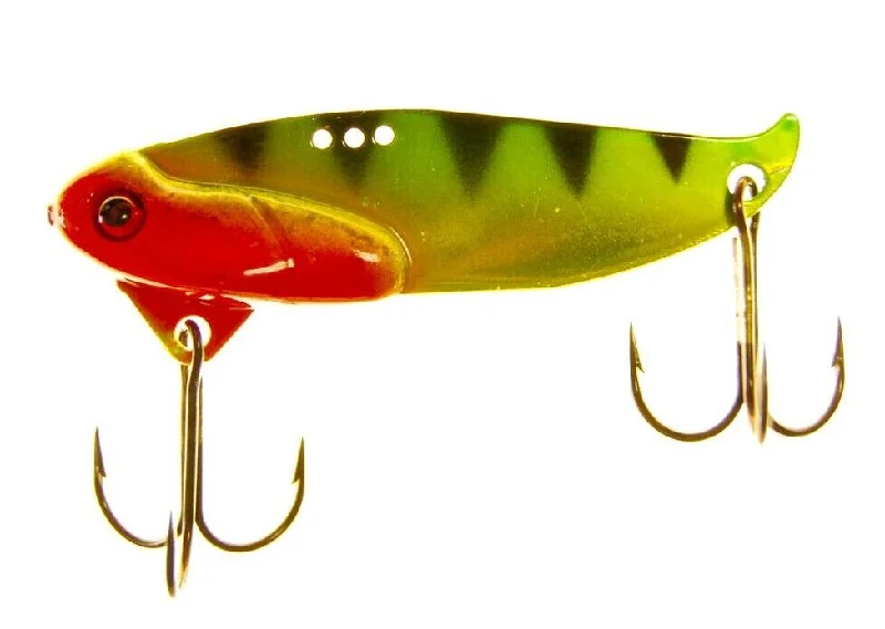 Fishing hook fine balance-Norisada Blade Bait 5/8 Oz., Green Perch