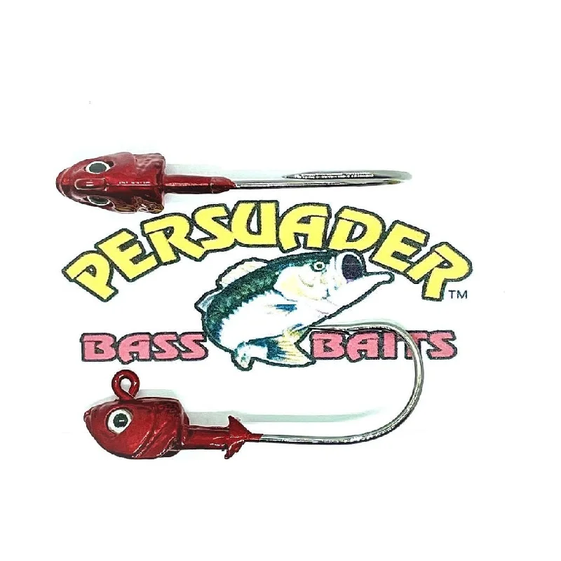 Fishing line cast power-Persuader Swim Bait Heads 1/2 Oz Qty 2