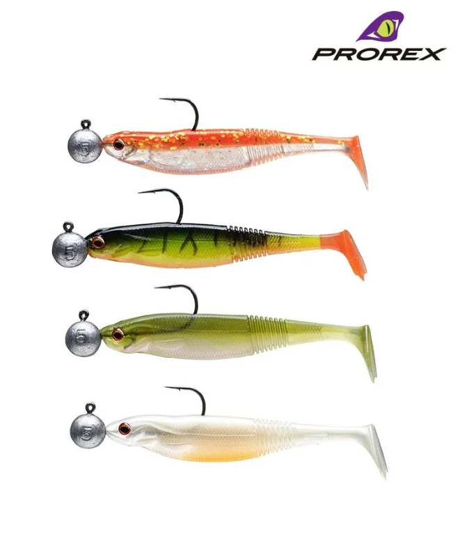 Fishing line cast firm-New Daiwa Prorex Classic Shad DF Pre-Rigged Perch Lures - Kit 1 - 16751-001