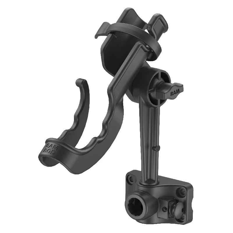 Fishing rod shore control-RAM ROD® Fishing Rod Holder with Plunger Bulkhead Base