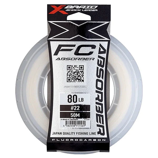 Fishing rod ice pack-YGK X Braid FC Absorber Fluorocarbon Leader