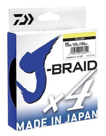 Fishing line smooth steady-Daiwa J 4 Braid 270m Spools