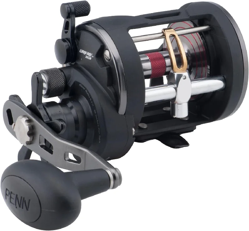 Fishing line spool finish-Penn Warfare Level Wind Conventional Fishing Reel