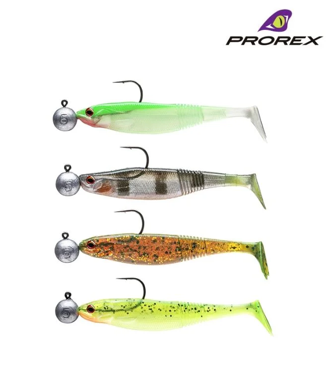 Fishing tackle utility control-New Daiwa Prorex Classic Shad DF Pre-Rigged Perch Lures - Kit 2 - 16751-002