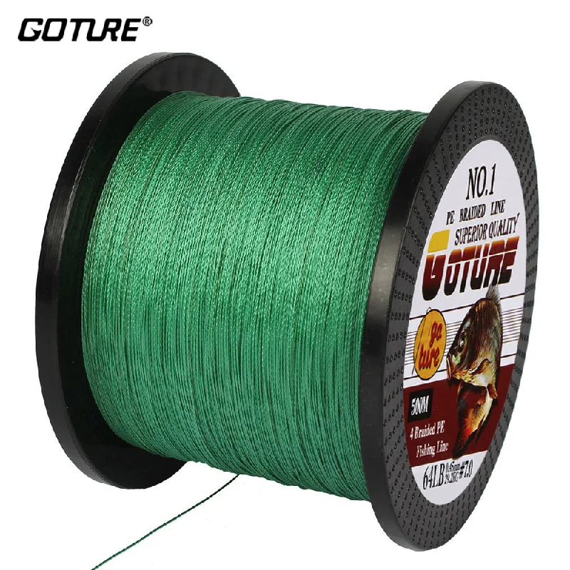 Fishing tackle utility grip-PE Braided Fishing Line 500M/547Yrds Multifilament Line 4 Stands 8-80 LB Lines