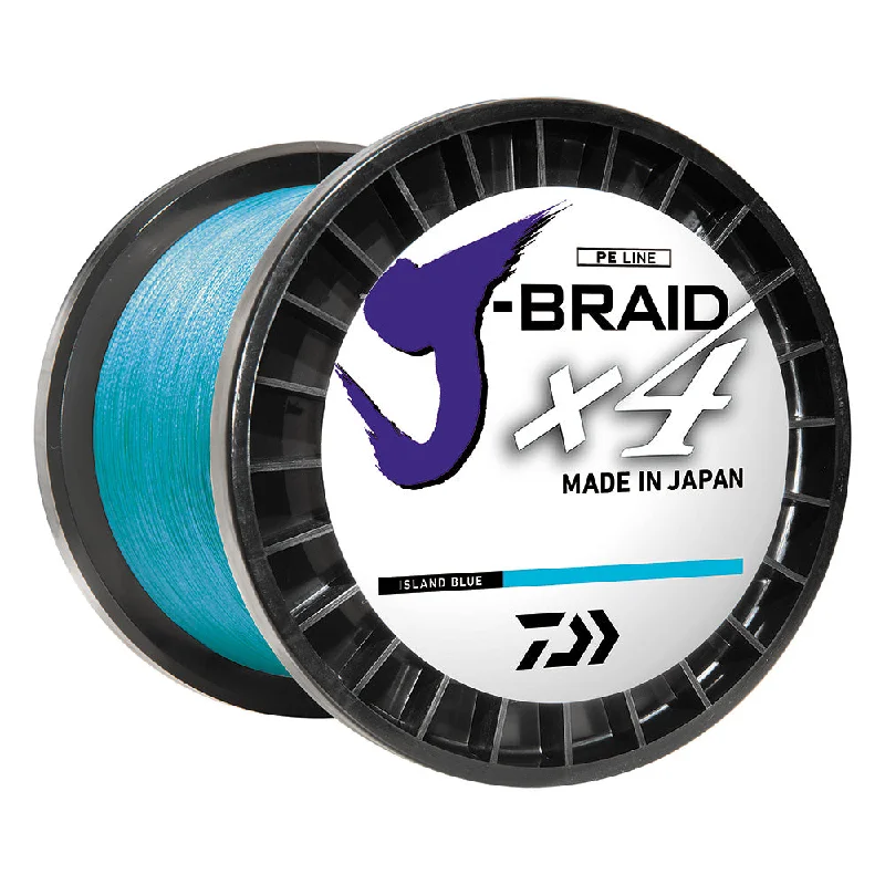 Fishing reel low hold-Daiwa J-BRAID x4 Braided Line - 30 lbs - 300 yds - Island Blue [JB4U30-300IB]