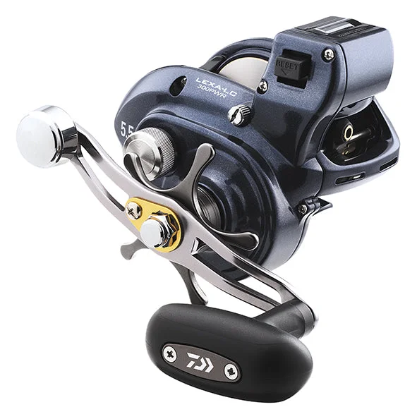 Fishing reel precision balance-Daiwa LEXA 300 High Capacity High Power Line Counter Reels