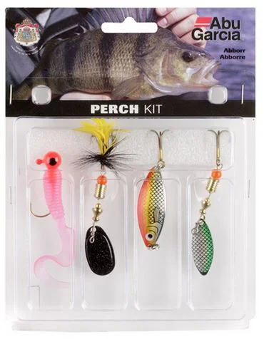 Fishing tackle padded control-ABU GARCIA PIKE LURE KIT ASSORTED COLOURS 4 PACK 1115260