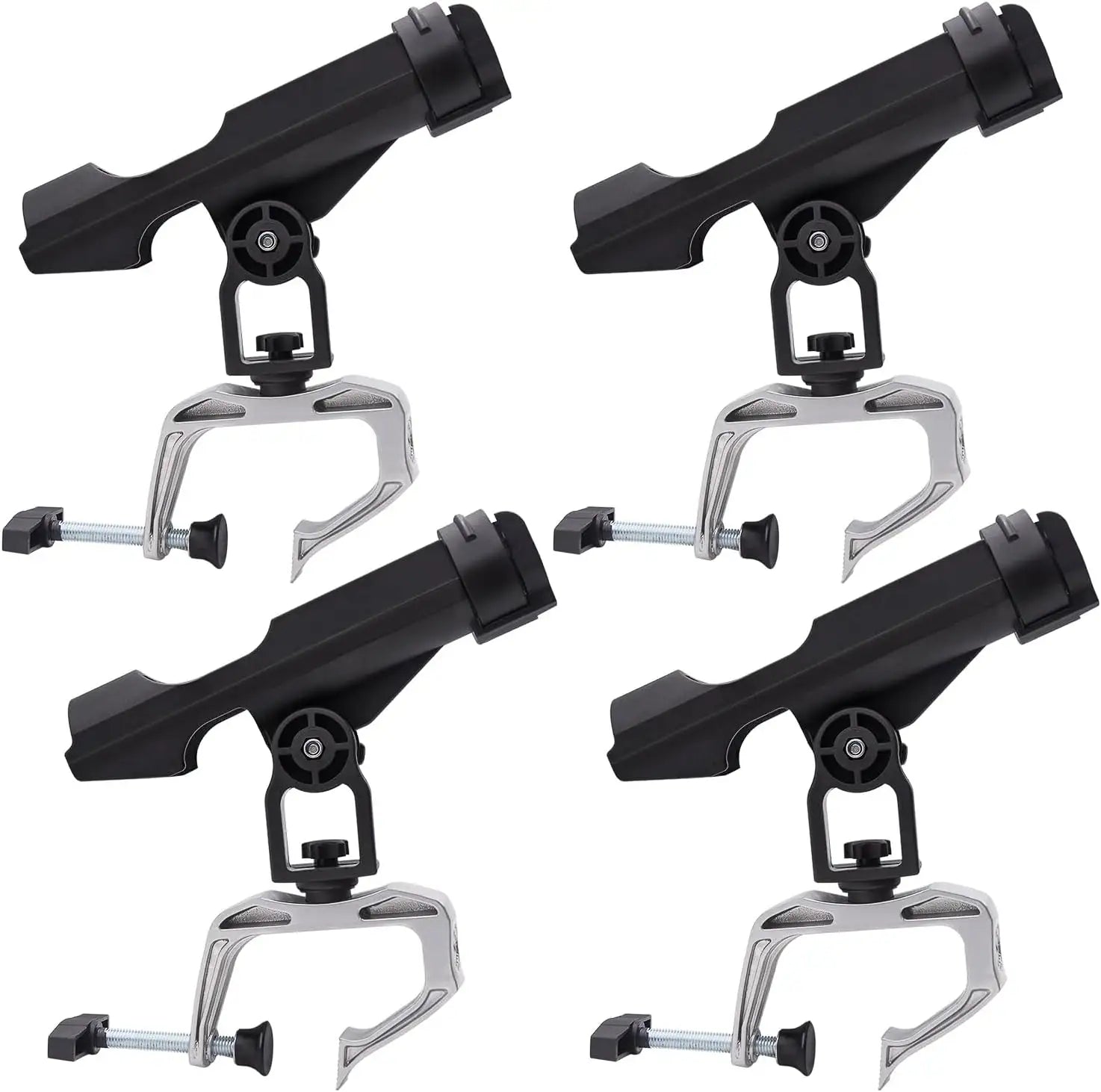 Fishing line cast firm-OEM Fishing Boat Rod Holder, Fishing Rod Racks with 360 Degree Adjustable Large Clamp Racks Bracket for Kayak Canoe Raft Fishing B06