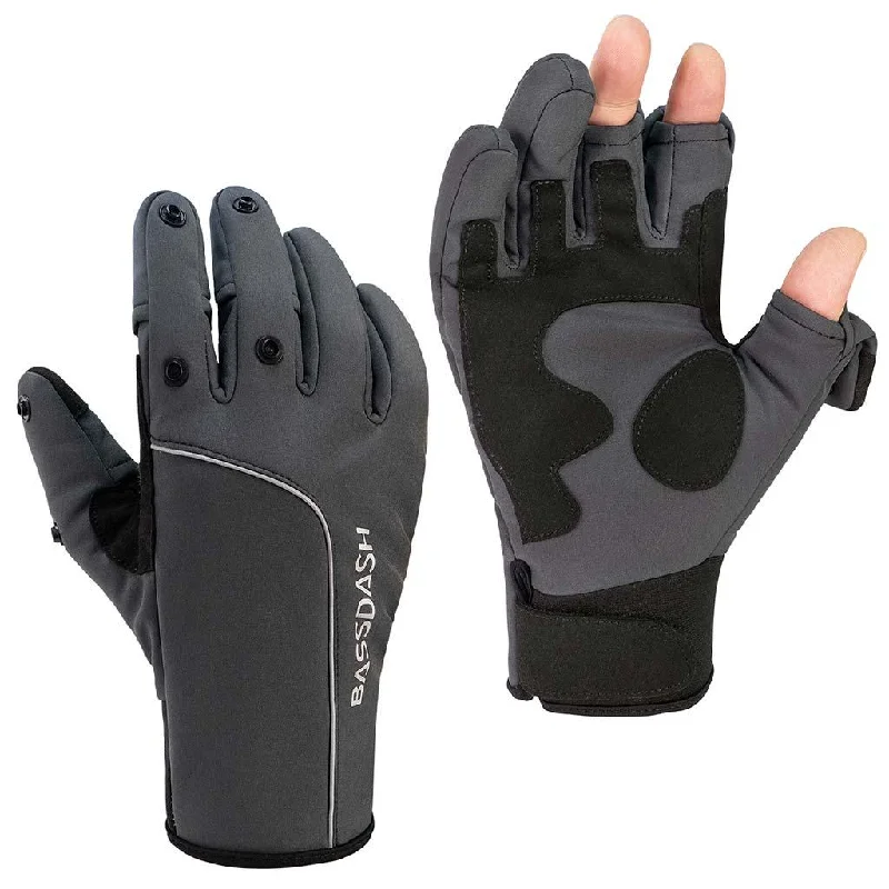 Fishing rod telescopic control-WintePro Water-resistant Fishing Hunting Gloves with Fleece Lining