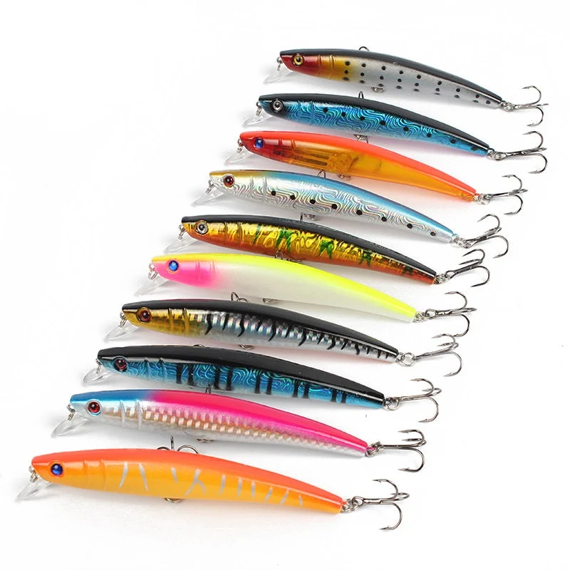 Fishing line durable glide-Quality Popular Wobblers 11.5cm/10.5g Fishing Lures China Multi-color Bait Artificial Minnow Goods For Carp Fishing