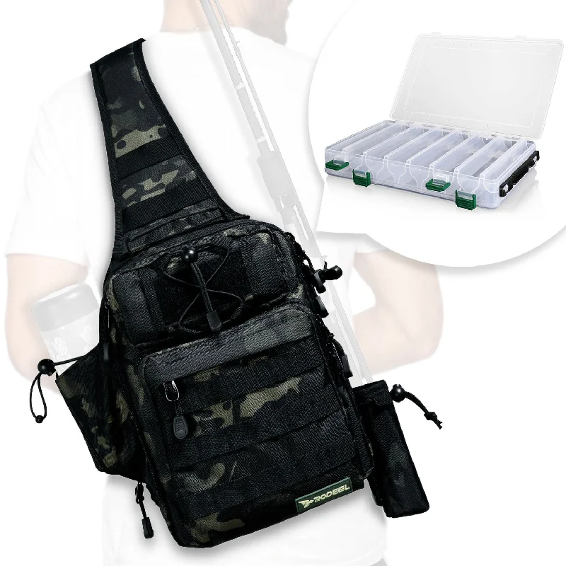 Fishing tackle travel balance-Sling Shlouder Backpack with 1 Box