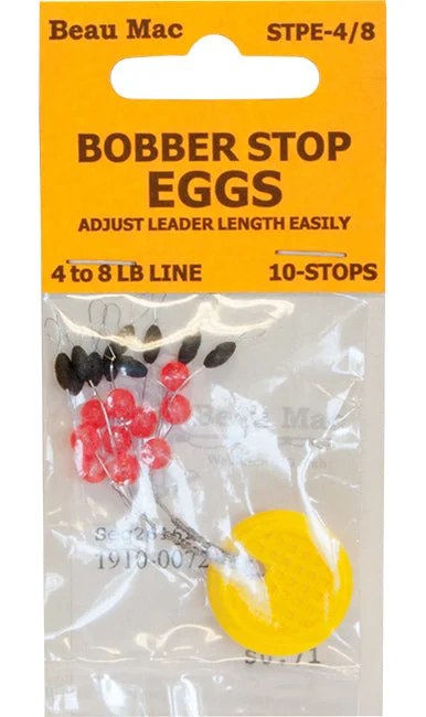 Fishing rod boat steady-Beau Mac Bobber Stop Eggs