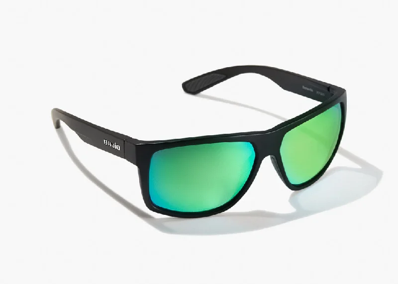 Black Matte Frame,  Green Polycarbonate Lens