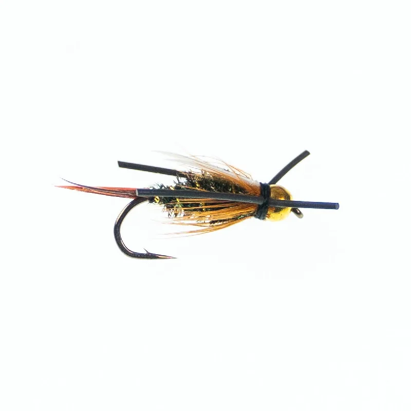 Fishing tackle padded pack-Rubber Leg Prince Nymph