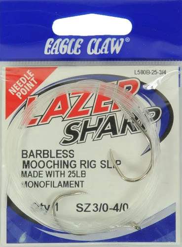 Fishing line cast finish-Lazer Sharp L580B-25-3/4, 25 Lb Barbless Slip Mooching Rig