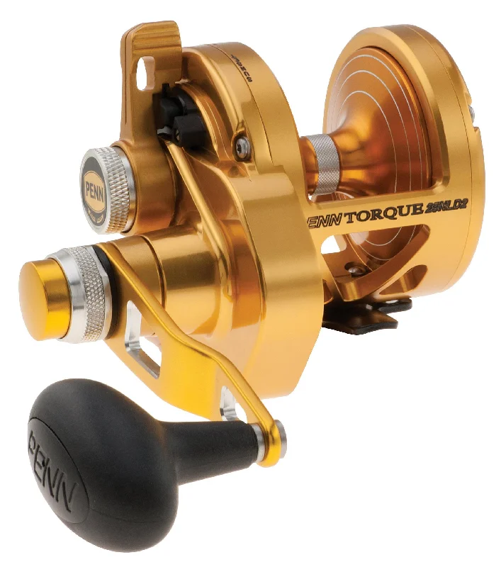 Fishing reel balanced support-Torque® Lever Drag 2-Speed Conventional Reel