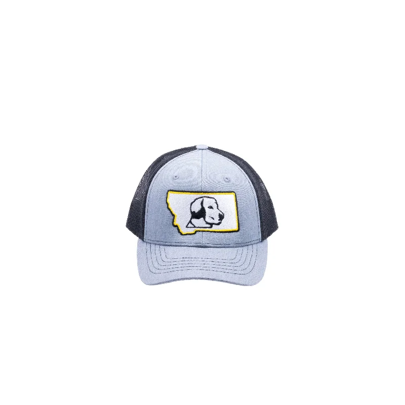 Fishing line smooth precision-Yellow Dog YOUTH MT Dog Logo Grey/Black