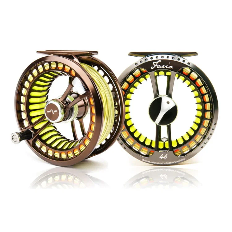 Fishing tackle travel sleeve-Guideline Fario LW Fly Reel and Spool - Bronze - 4/6 Line