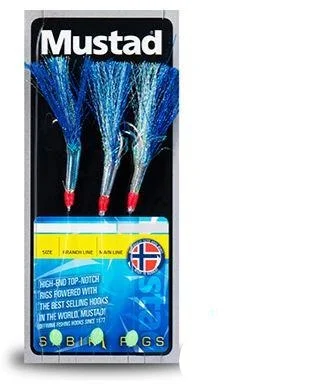 Fishing line knot finish-Mustad Sabiki Jigs - Blueflasher