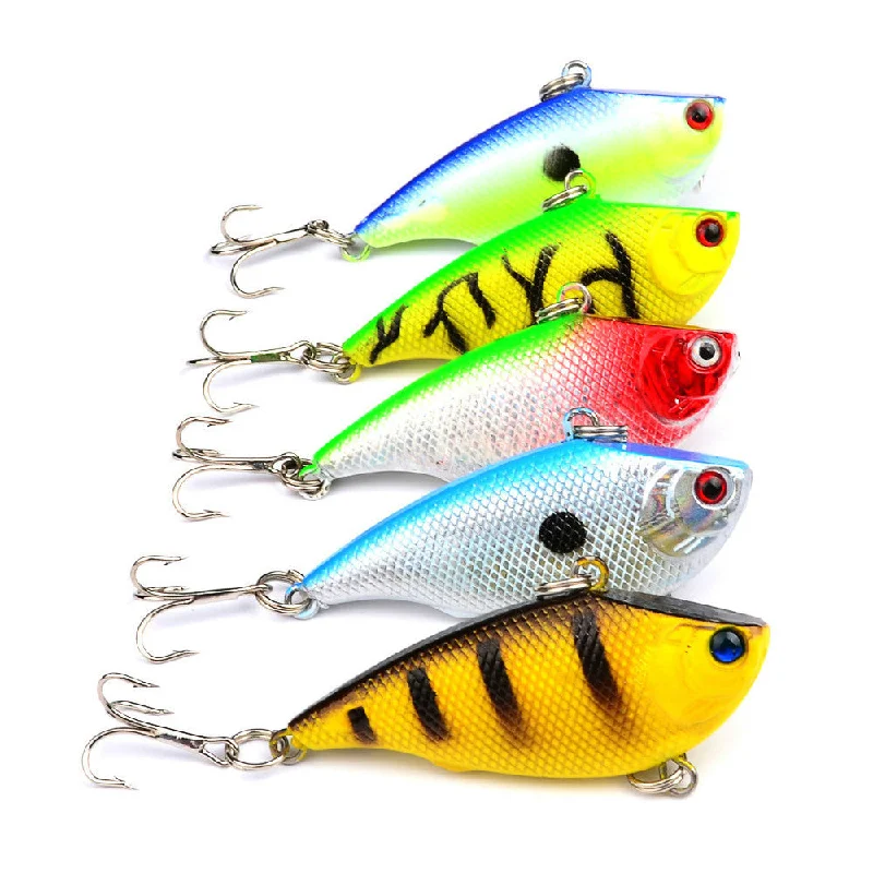 Fishing rod quick pack-New VIB lures,5.5CM/7.5G 5 color popular plastic Minnow lure,fishing lure,fishing bait,lobster Alien bait,10pcs/lot